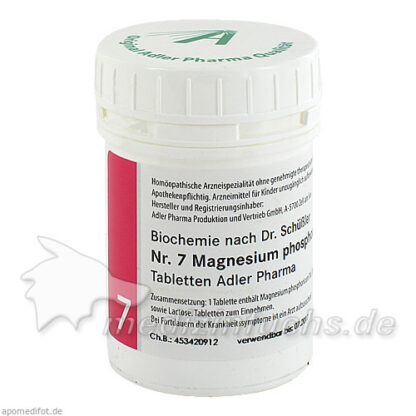 Adler Schüssler Salze Nr. 7 Magnesium phosphoricum D6,100 g Соли Адлера-Шюсслера №7 Магний фосфорикум Д6,100 г