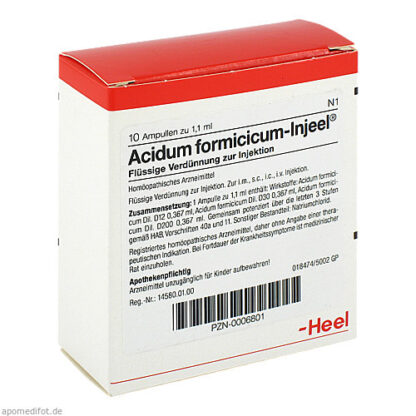 ACIDUM FORMIC INJ,10 Stk. муравьиная кислота для инъекций,10 шт.