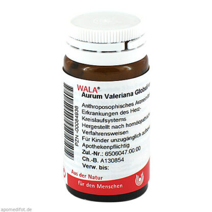 Aurum Valeriana Globuli velati,20 g Золотая Валериана Шаровидная под вуалью,20 г