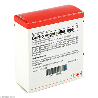 CARBO VEG INJ,10 Stk. КАРБО ВЕГ ИНЖ,10 шт.