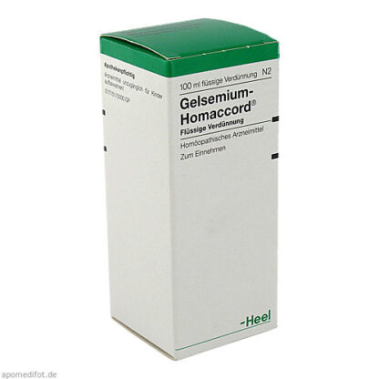 GELSEMIUM HOMACCORD,100 ml ГЕЛЬСЕМИУМ ГОМАККОРД,100 мл