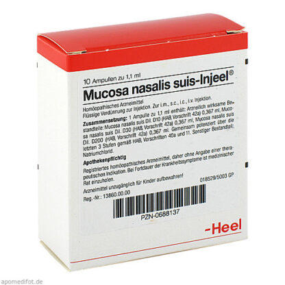 MUCOSA NAS SUIS INJ ORG,10 Stk. MUCOSA NAS SUIS INJ ORG,10 шт.