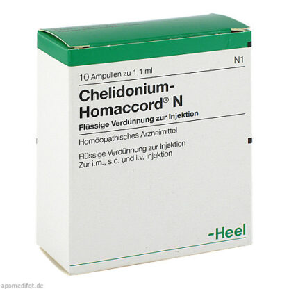 Chelidonium-Homaccord N,10 Stk. Хелидониум-Гомаккорд Н,10 шт.