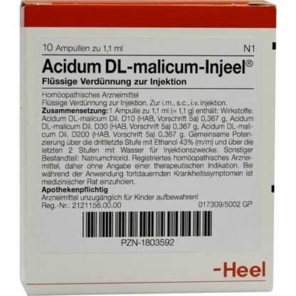 ACIDUM DL MALICUM INJ,10 Stk. ACID DL MALICUM INJ,10 шт.