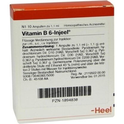 VITAMIN B 6 INJ HOM ALL,10 Stk. ВИТАМИН B 6 INJ HOM ALL,10 шт.