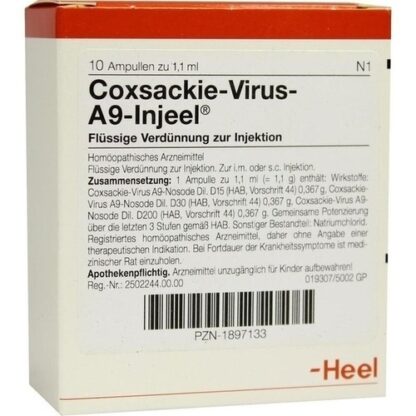 COXSACKIE VIR A9 INJ NO,10 Stk. КОКССАКИ ВИР А9 ИНЖ НЕТ,10 шт.