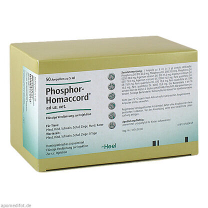 PHOSPHOR HOMACCORD ad us.vet.Ampullen,50 Stk. ФОСФОР HOMACCORD в ампулах.вет.,50 шт.