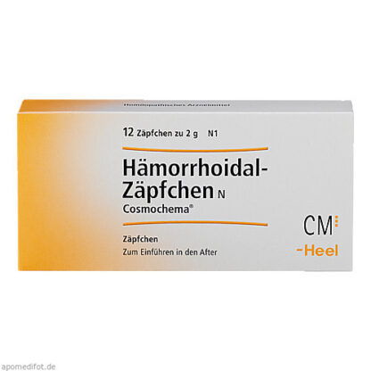 Hämorrhoidal-Zäpfchen N Cosmochema,12 Stk. Геморроидальные свечи Н Космохема,12 шт.