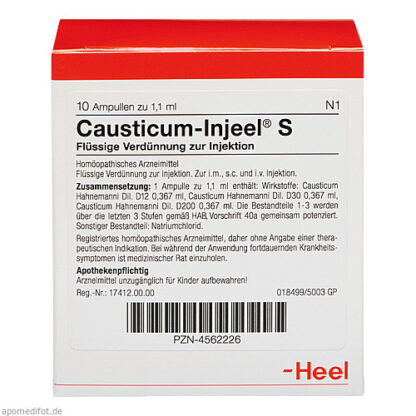 CAUSTICUM INJEEL S,10 Stk. КАУСТИКУМ ИНЖИЛ S,10 шт.