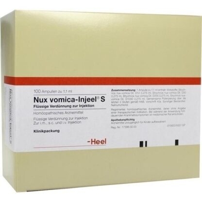 NUX VOMICA INJ S,100 Stk. НЮКС ВОМИКА ИНЖ С,100 шт.