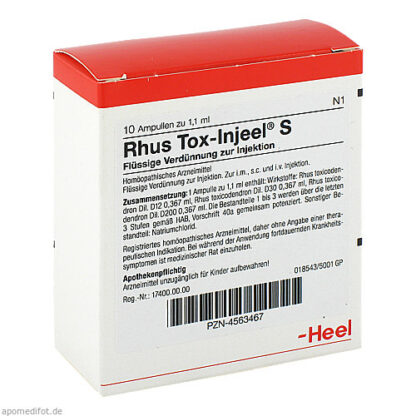 RHUS TOX INJ S,10 Stk. РУС ТОКС ИНЖ С,10 шт.