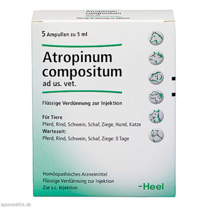 ATROPINUM COMPOSITUM ad us.vet.Ampullen,5 Stk. СОЕДИНЕНИЕ АТРОПИНА нам.вет.Ампуллен,5 шт.